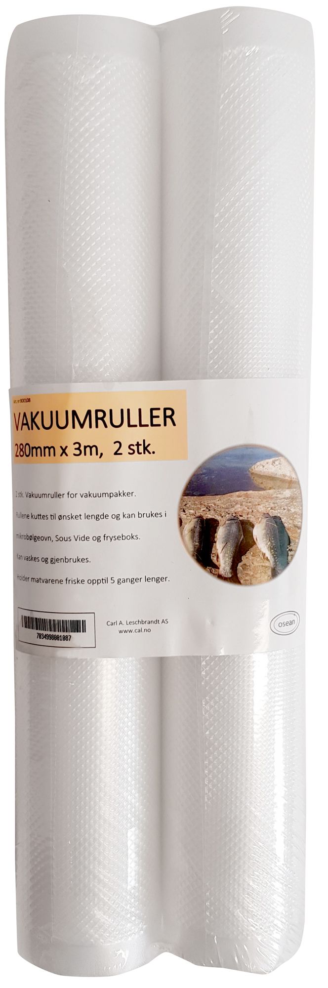 Osean Vakuumpose Rull 280mm x 3m 2 stk Osean