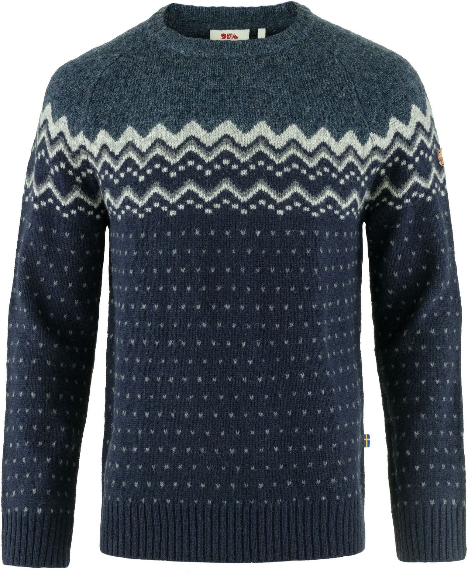 Fjällräven Men's Övik Knit Sweater Dark Navy-Mountain Blue