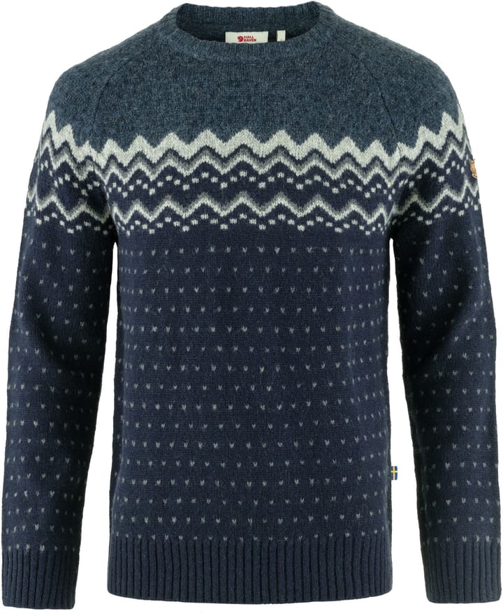 Fjällräven Men's Övik Knit Sweater Dark Navy-Mountain Blue Fjällräven