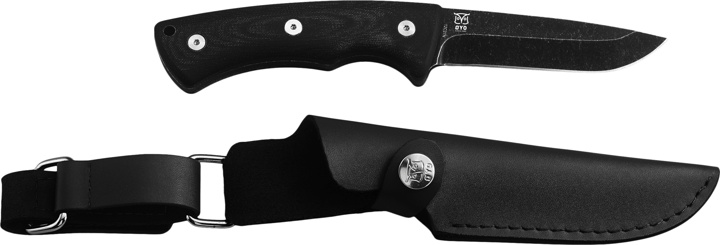 Øyo Falketind with Leather Sheath Black Øyo