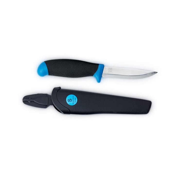 Øyo Stainless Steel Knife With Sheath Black/Blue Øyo