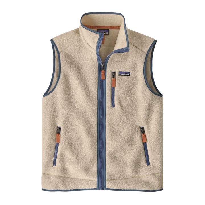 Patagonia M's Retro Pile Vest Dark Natural W/Utility Blue Patagonia