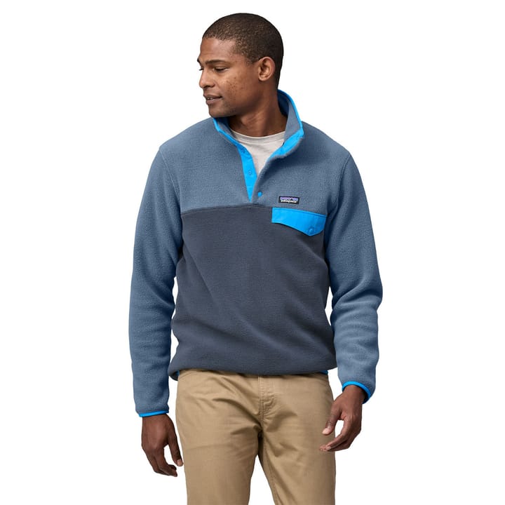 Patagonia Men's Lightweight Synchilla Snap-T Fleece Pullover Smolder Blue Patagonia