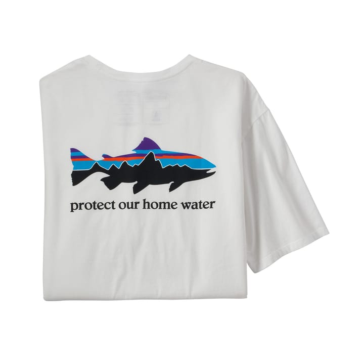 Patagonia M's Home Water Trout Organic T-Shirt White Patagonia