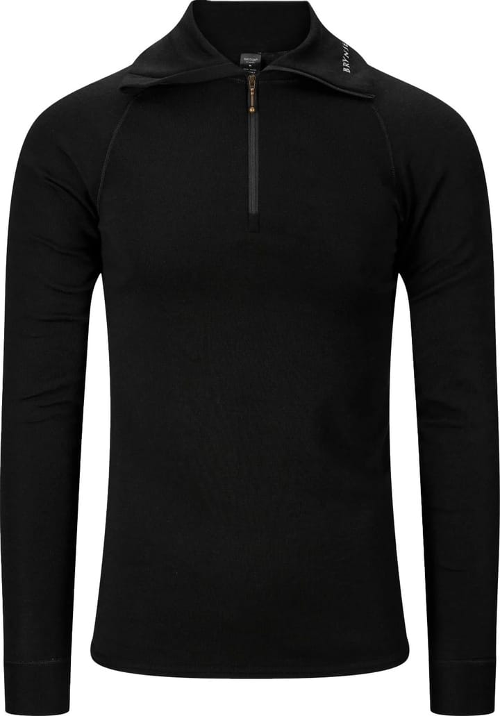 Brynje Unisex Classic Zip Polo Shirt Black Brynje