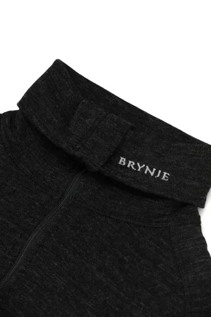 Brynje Arctic Zip-Polo 3/4 Neck W/Inlay Black Brynje