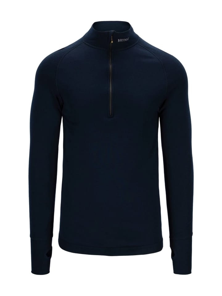 Brynje Arctic Zip-Polo 3/4 Neck W/Inlay Navy Brynje