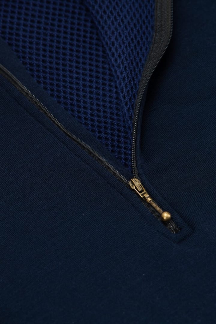 Brynje Arctic Zip-Polo 3/4 Neck W/Inlay Navy Brynje