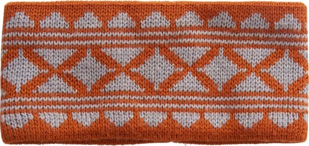 Varg Unisex Varg Winter Headband Grey With Rust Orange