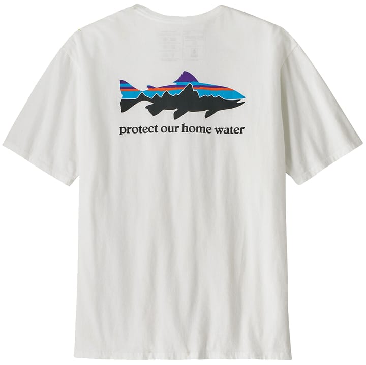 Patagonia M's Home Water Trout Organic T-Shirt White Patagonia