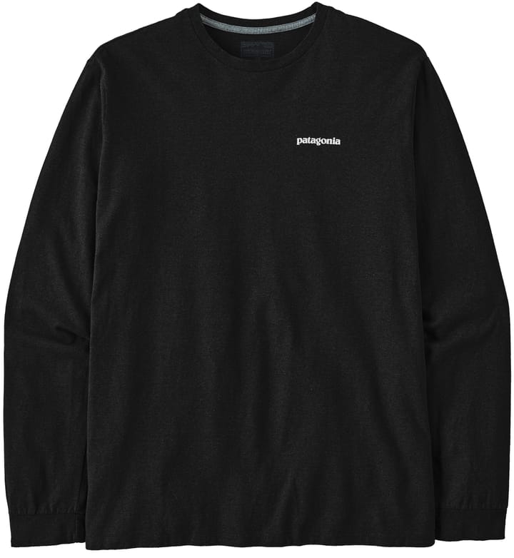 Patagonia Men's Longsleeve P-6 Logo Responsibili-Tee Black Patagonia