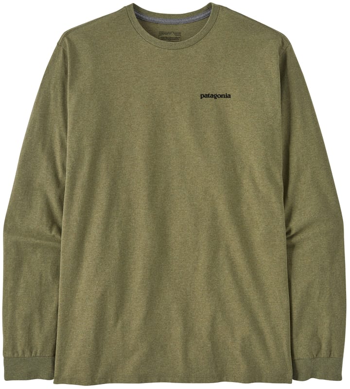 Patagonia Men's Longsleeve P-6 Logo Responsibili-Tee Buckhorn Green Patagonia