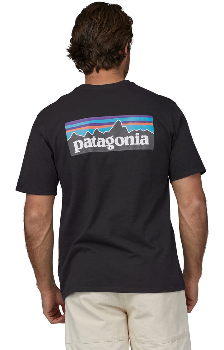 Patagonia Men's P-6 Logo Responsibili-Tee Black Patagonia