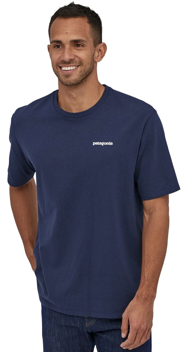 Patagonia Men's P-6 Logo Responsibili-Tee Classic Navy Patagonia