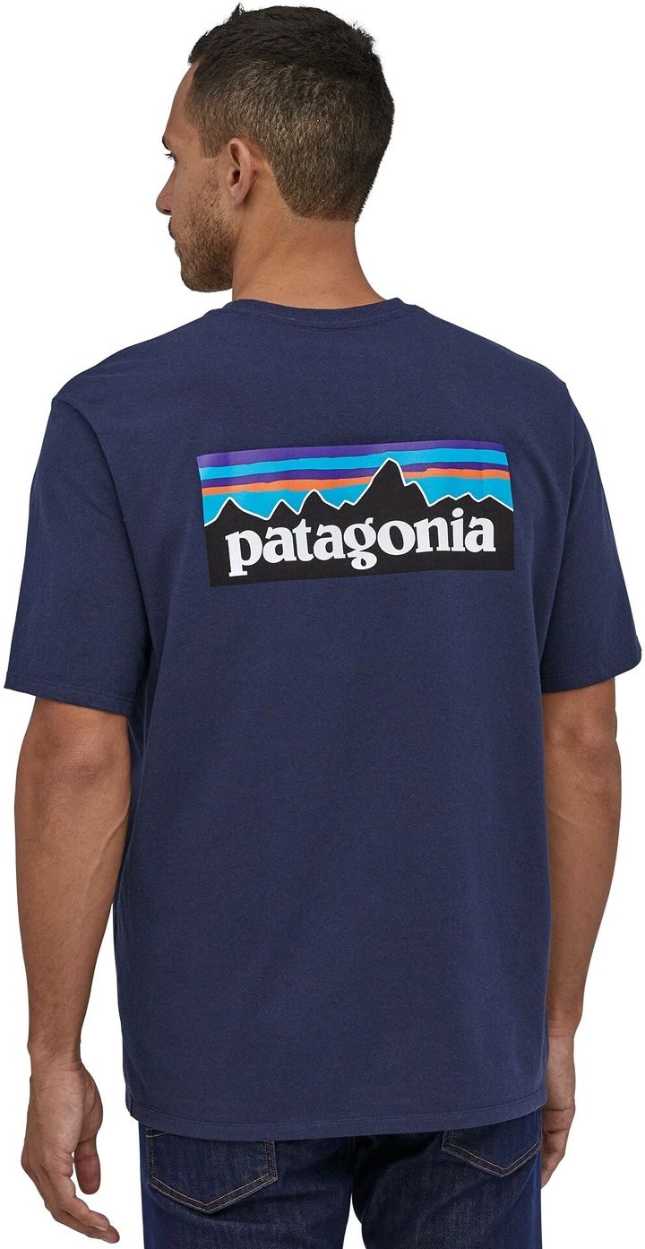 Patagonia Men's P-6 Logo Responsibili-Tee Classic Navy Patagonia