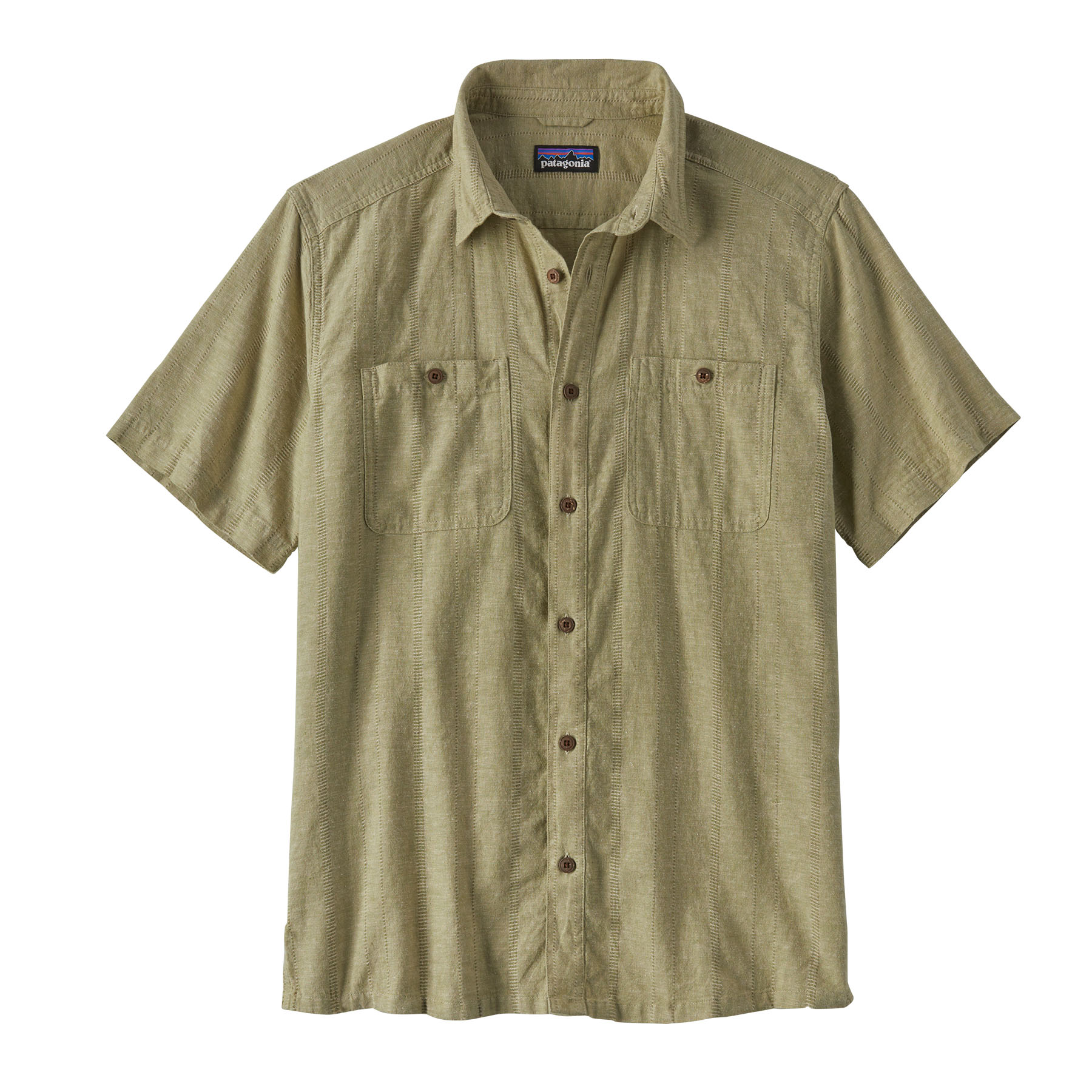 Patagonia Men’s Back Step Shirt Swell Dobby: Buckhorn Green