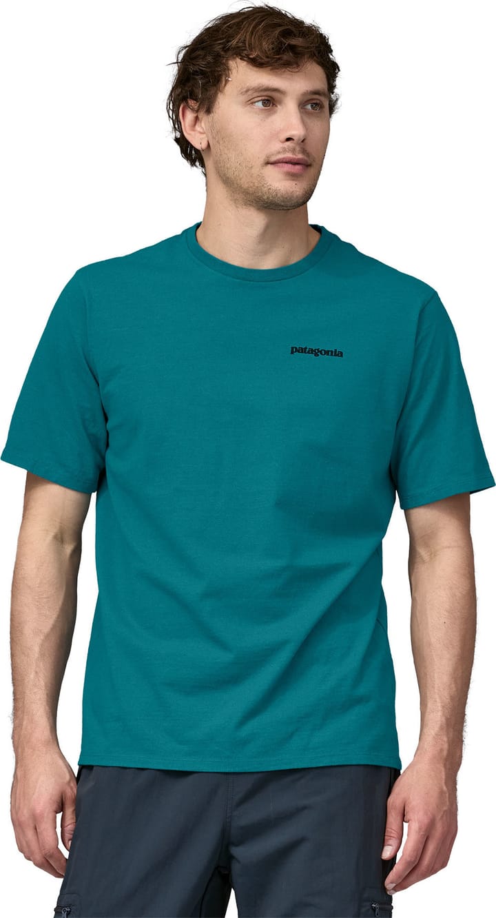 Patagonia Men's P-6 Logo Responsibili-Tee Belay Blue Patagonia