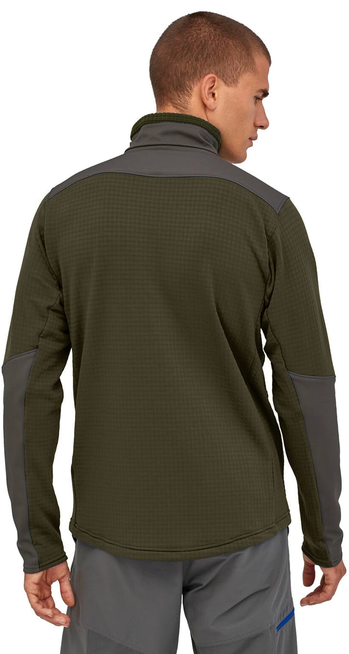 Patagonia M's L/S R1 Fitz Roy 1/4 Zip Basin Green Patagonia