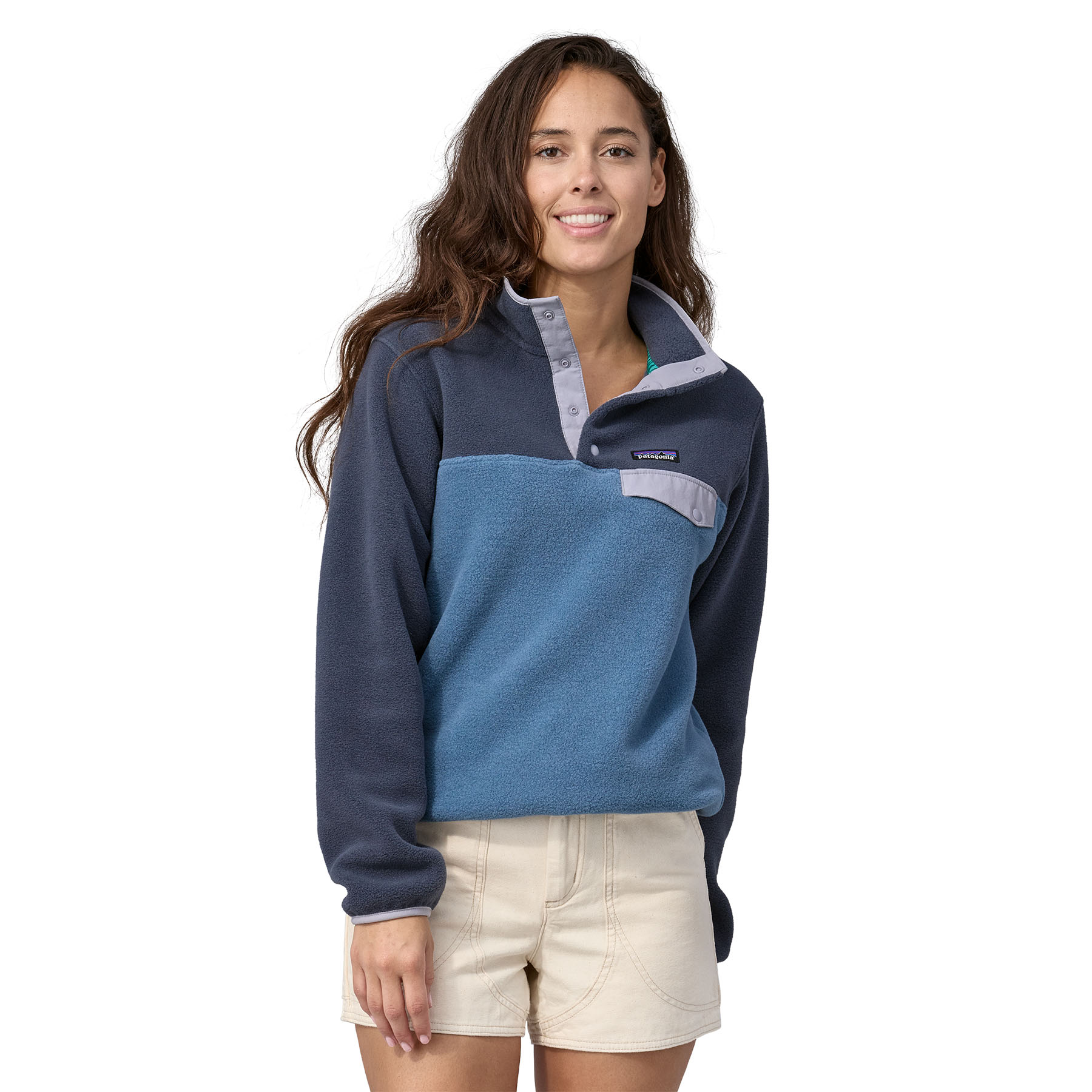 Patagonia Women s Lightweight Synchilla Snap T Fleece Pullover Utility Blue Buy Patagonia Women s Lightweight Synchilla Snap T Fleece Pullover Utility Blue here Outnorth