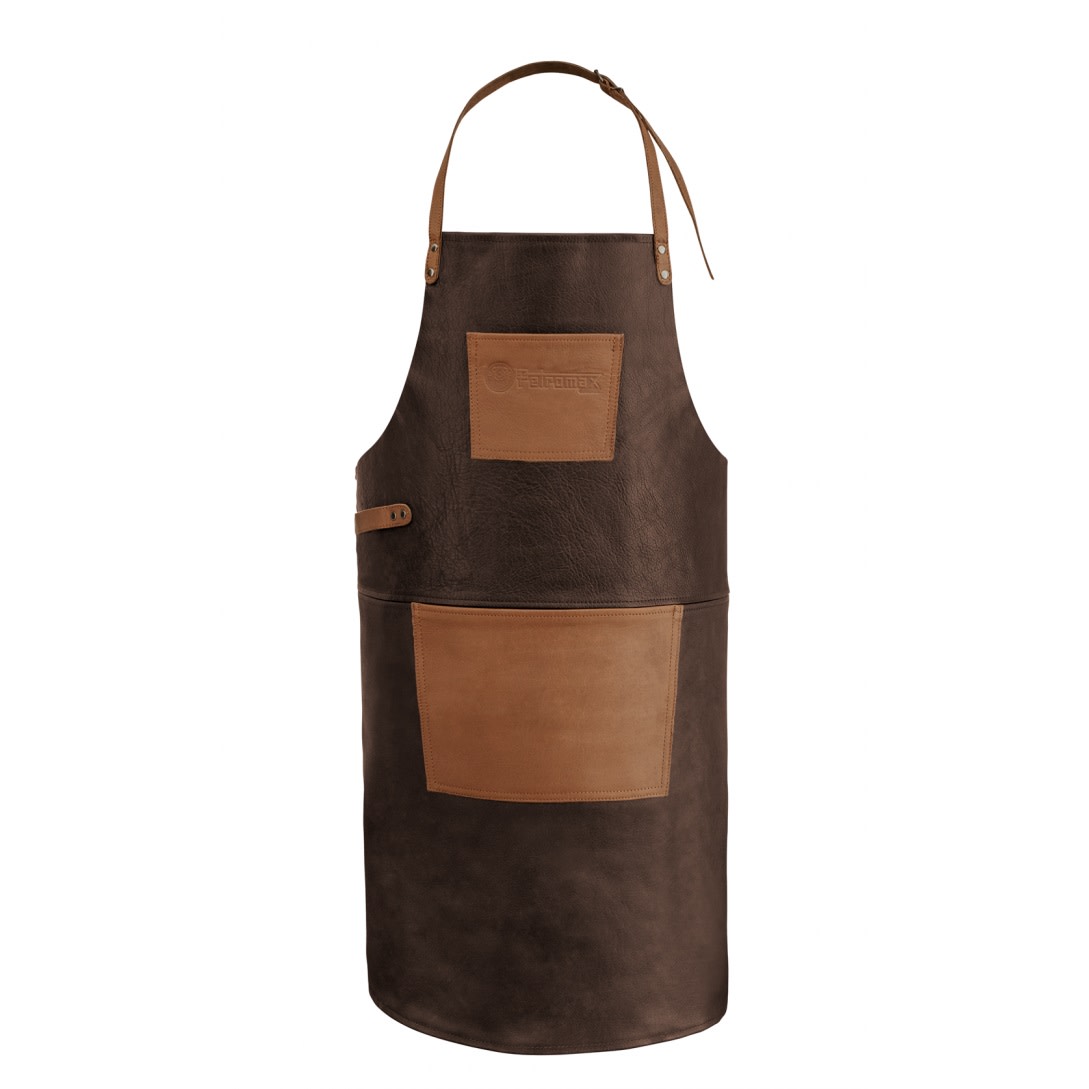 Petromax Buffalo Leather Apron with neck strap NoColour