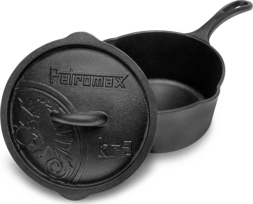 Petromax Cast-Iron Saucepan with lid Kr2 Black