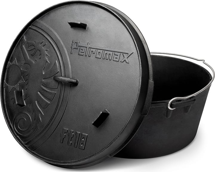 Petromax Dutch Oven FT18 With A Plane Bottom Surface Black Petromax