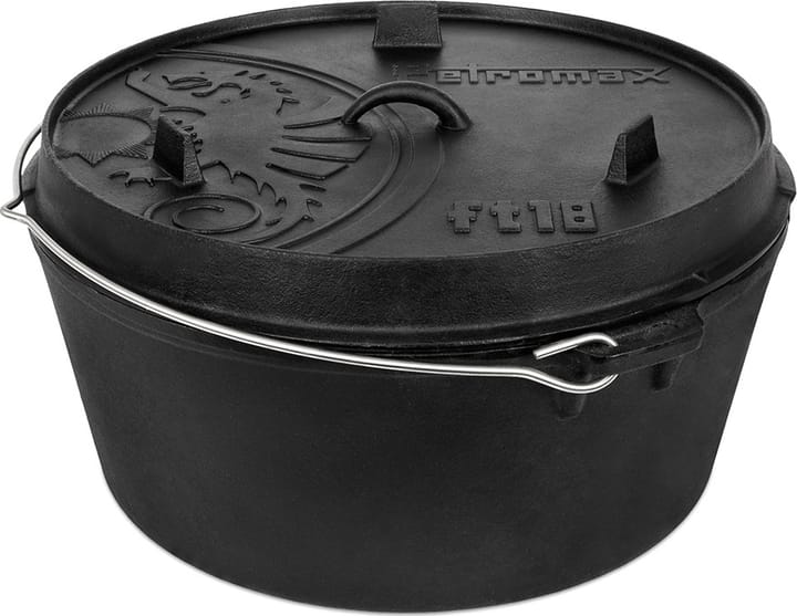 Petromax Dutch Oven FT18 With A Plane Bottom Surface Black Petromax