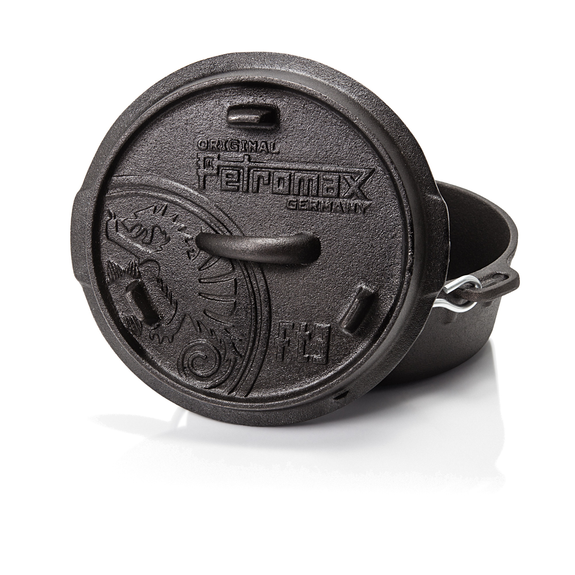 Petromax Dutch Oven FT3 With A Plane Bottom Surface Black