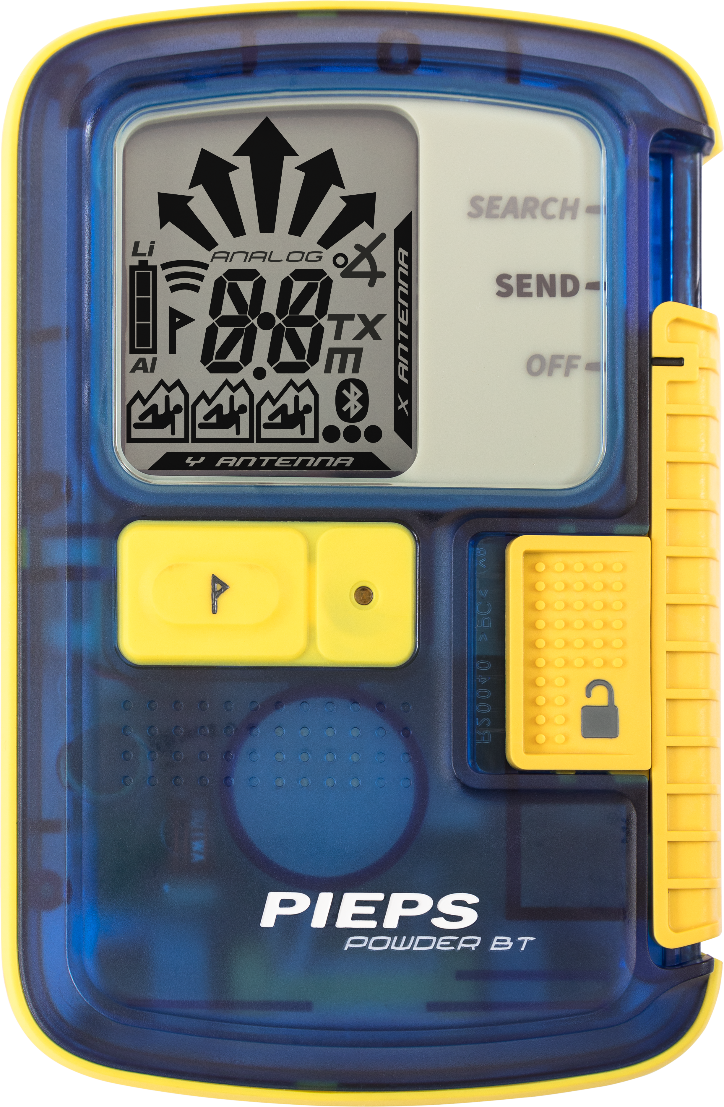 PIEPS Powder BT Translucent Blue/Yellow