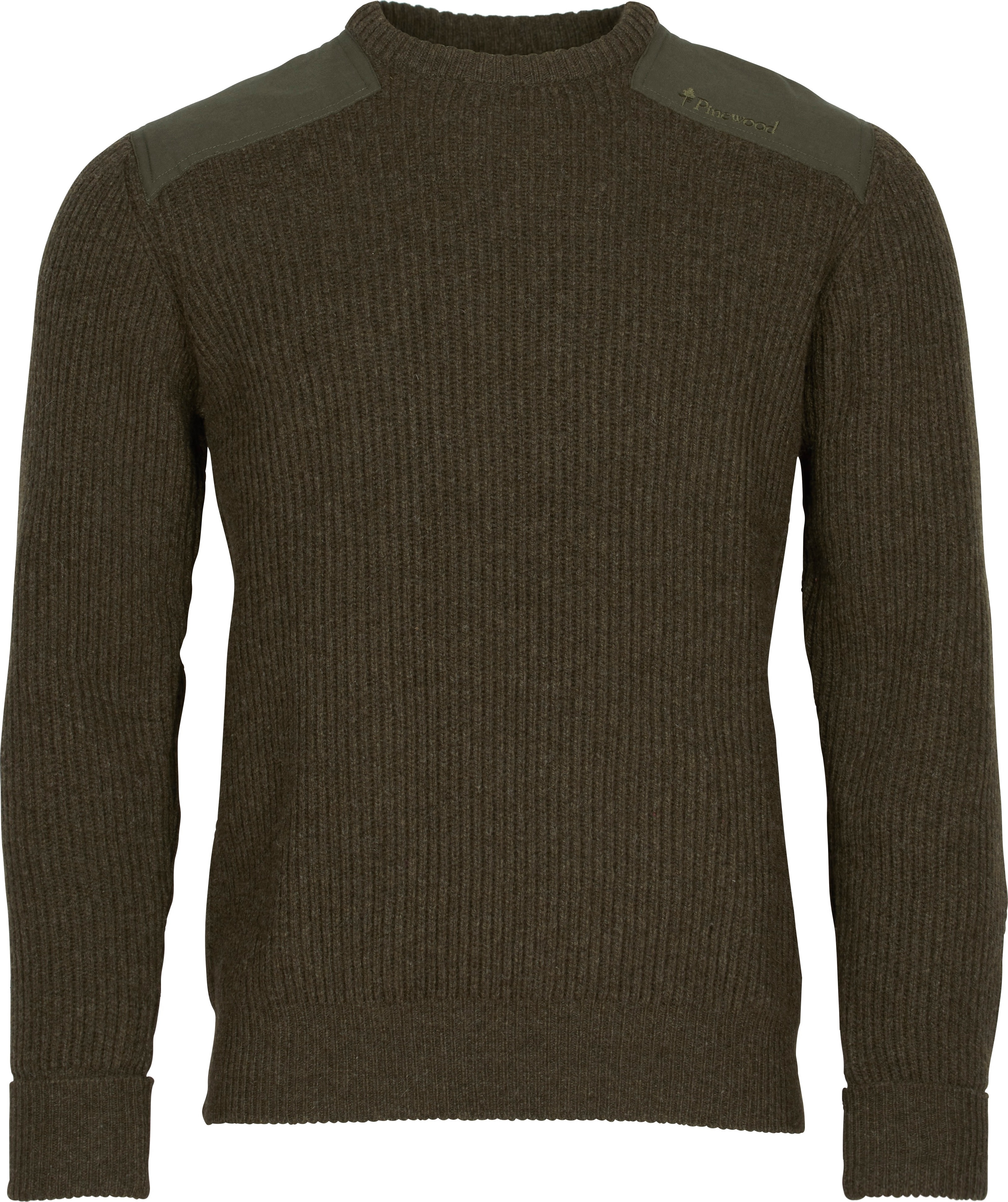 Pinewood Men’s Lappland Rough Sweater Mossgreen Melange