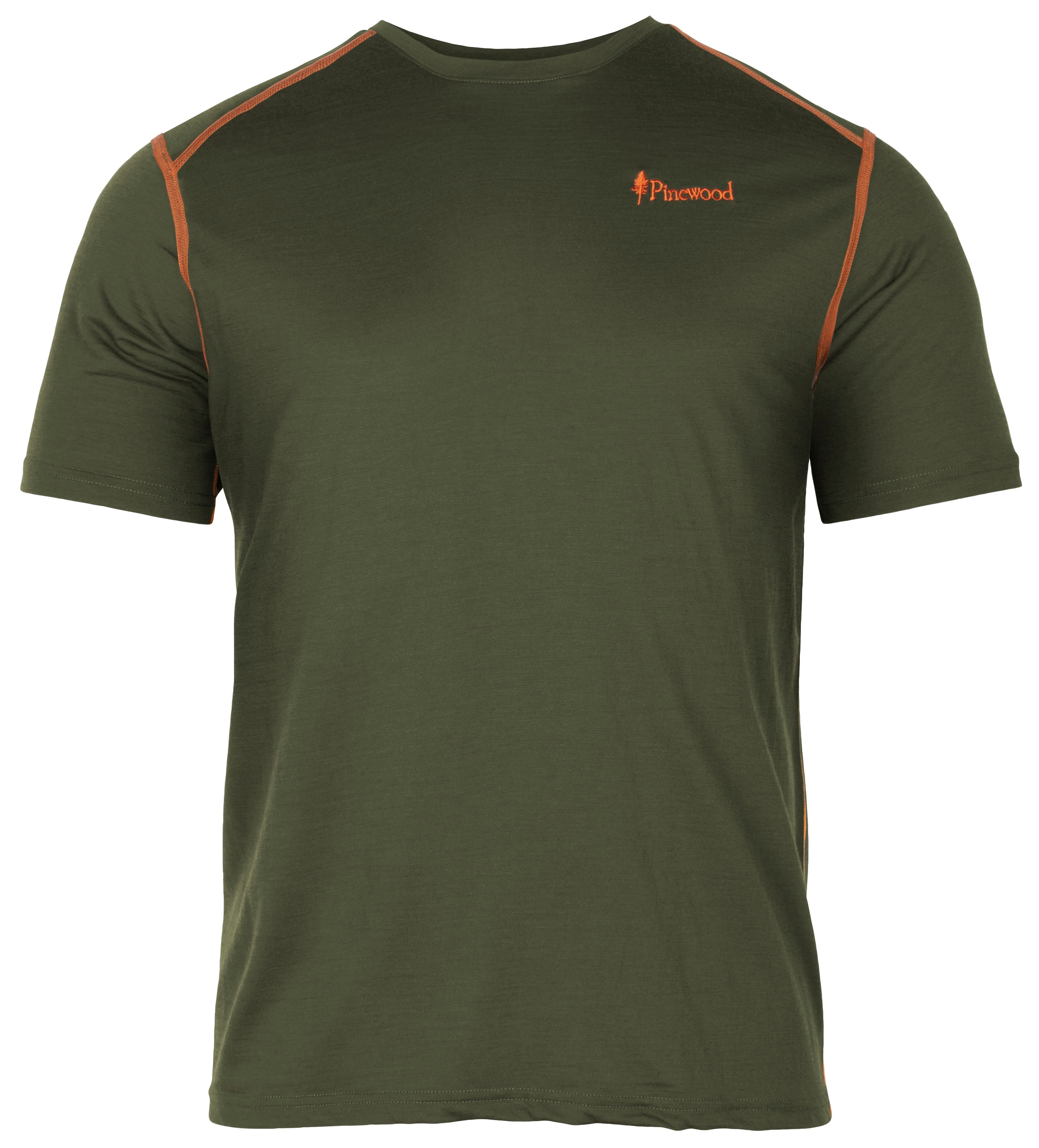 Pinewood Men’s Abisko Merino Wool T-Shirt Moss Green