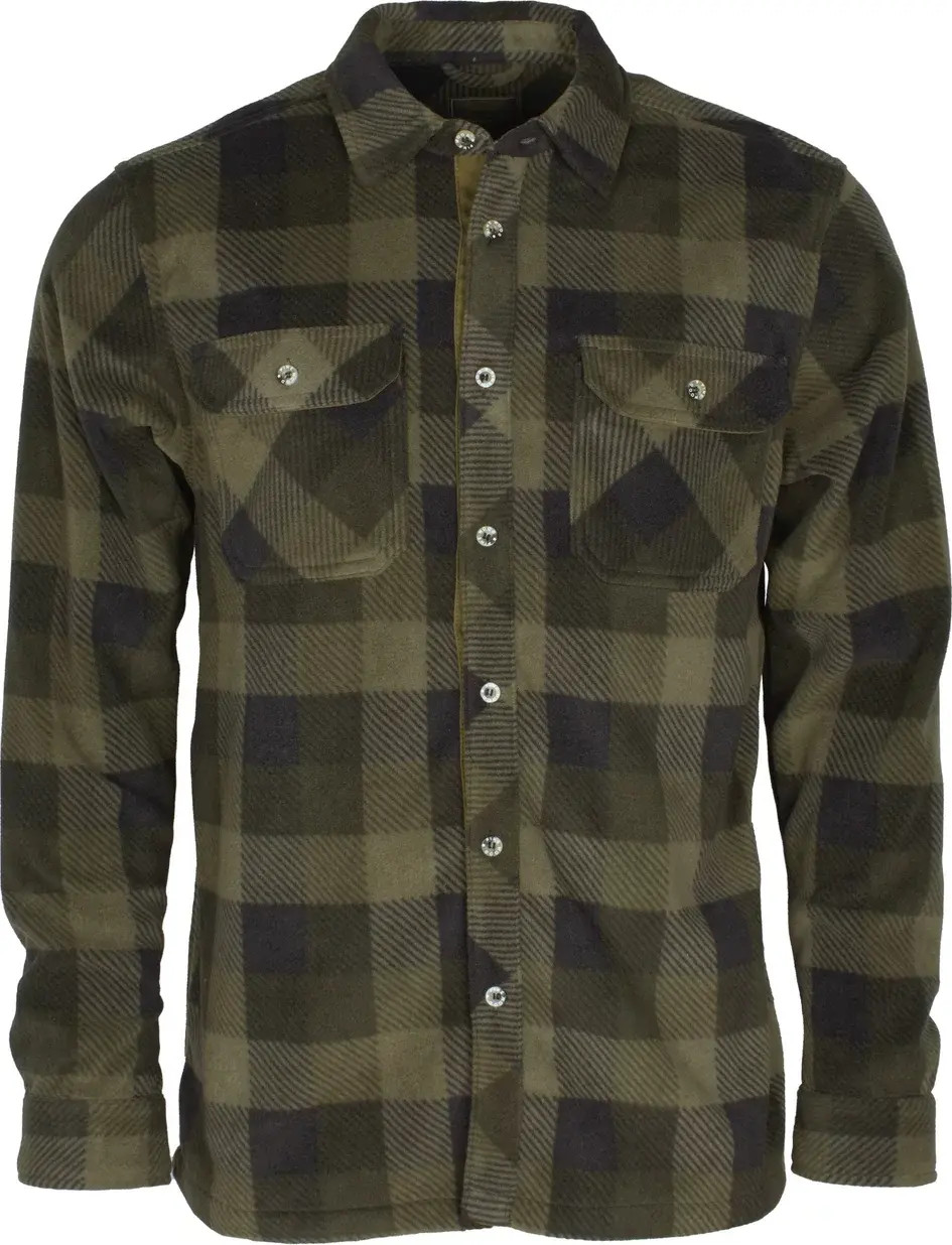 Pinewood Men’s Finnveden Canada Fleece Shirt Green/Black