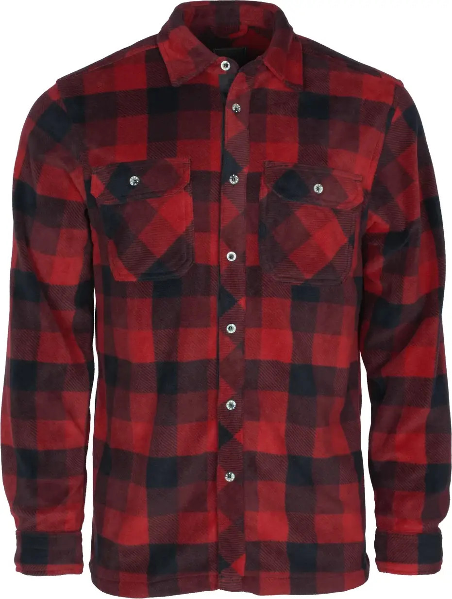 Pinewood Men’s Finnveden Canada Fleece Shirt Red/Black