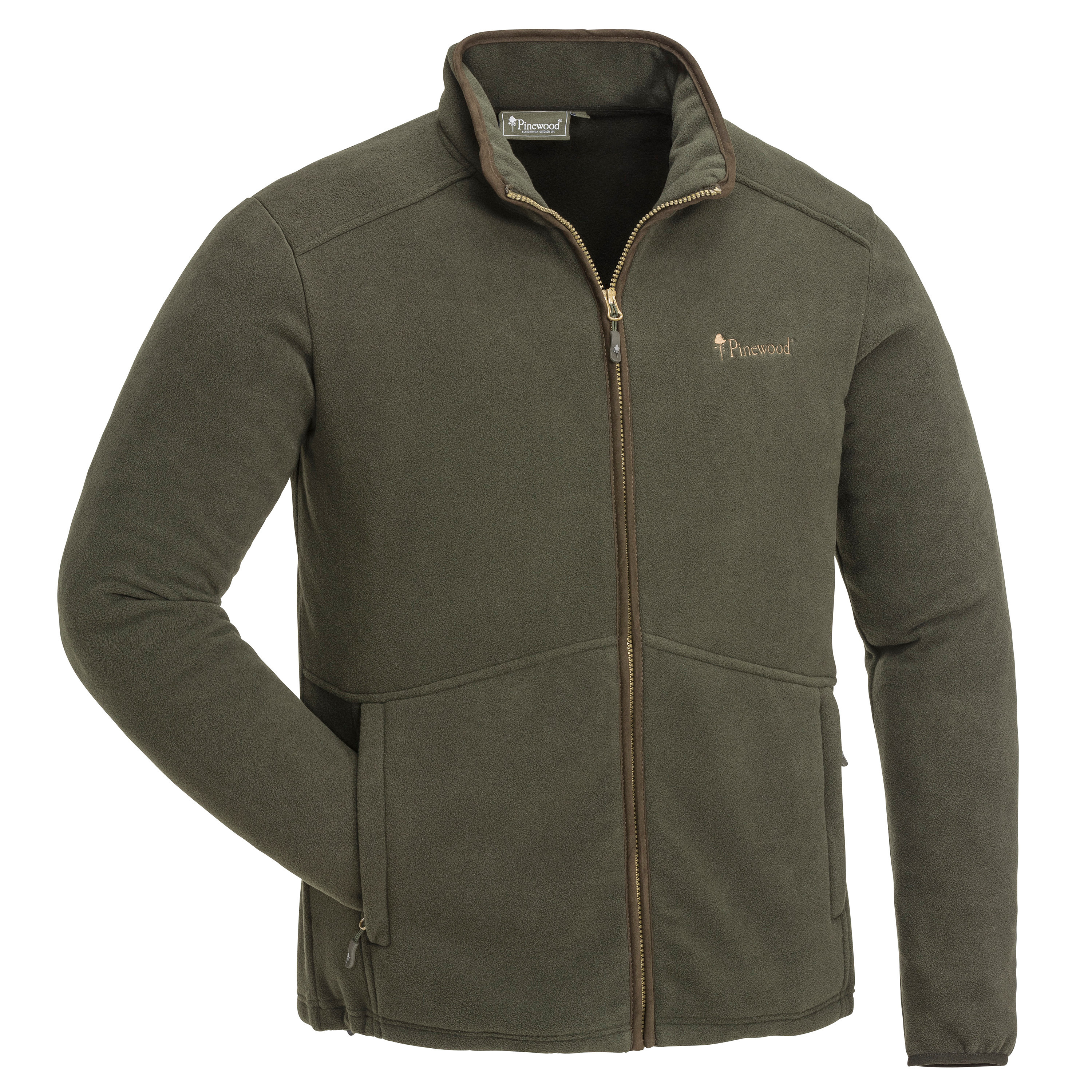 Pinewood Men’s Nydala Fleece Jacket Hunting Brown/Suede Brown