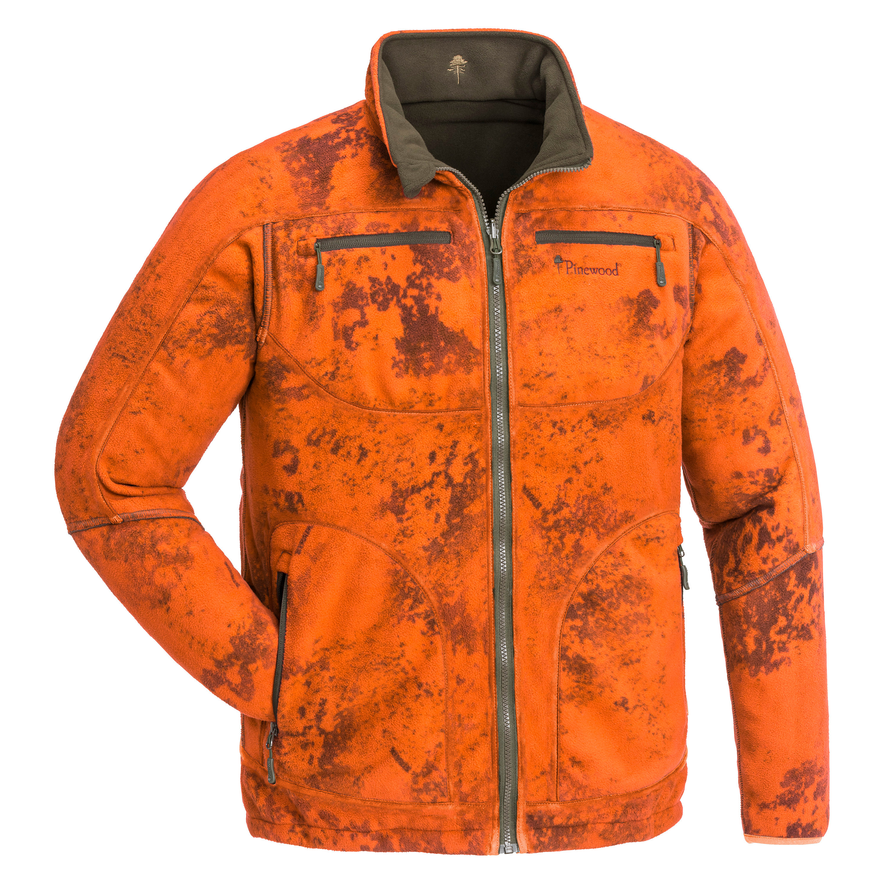 Blaze orange fleece online jacket