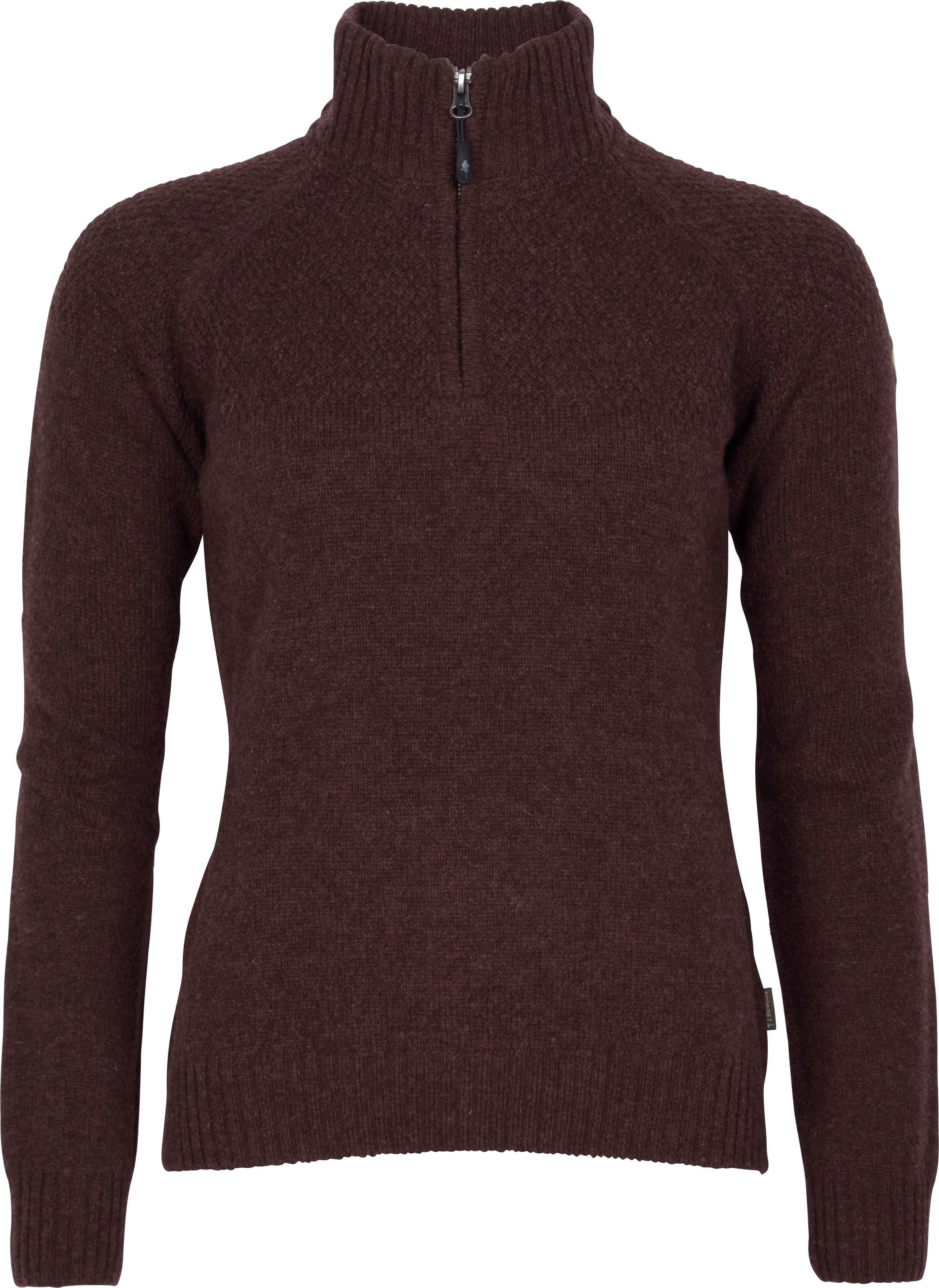 Women’s Värnamo T-Neck Sweater Earth Plum Mel