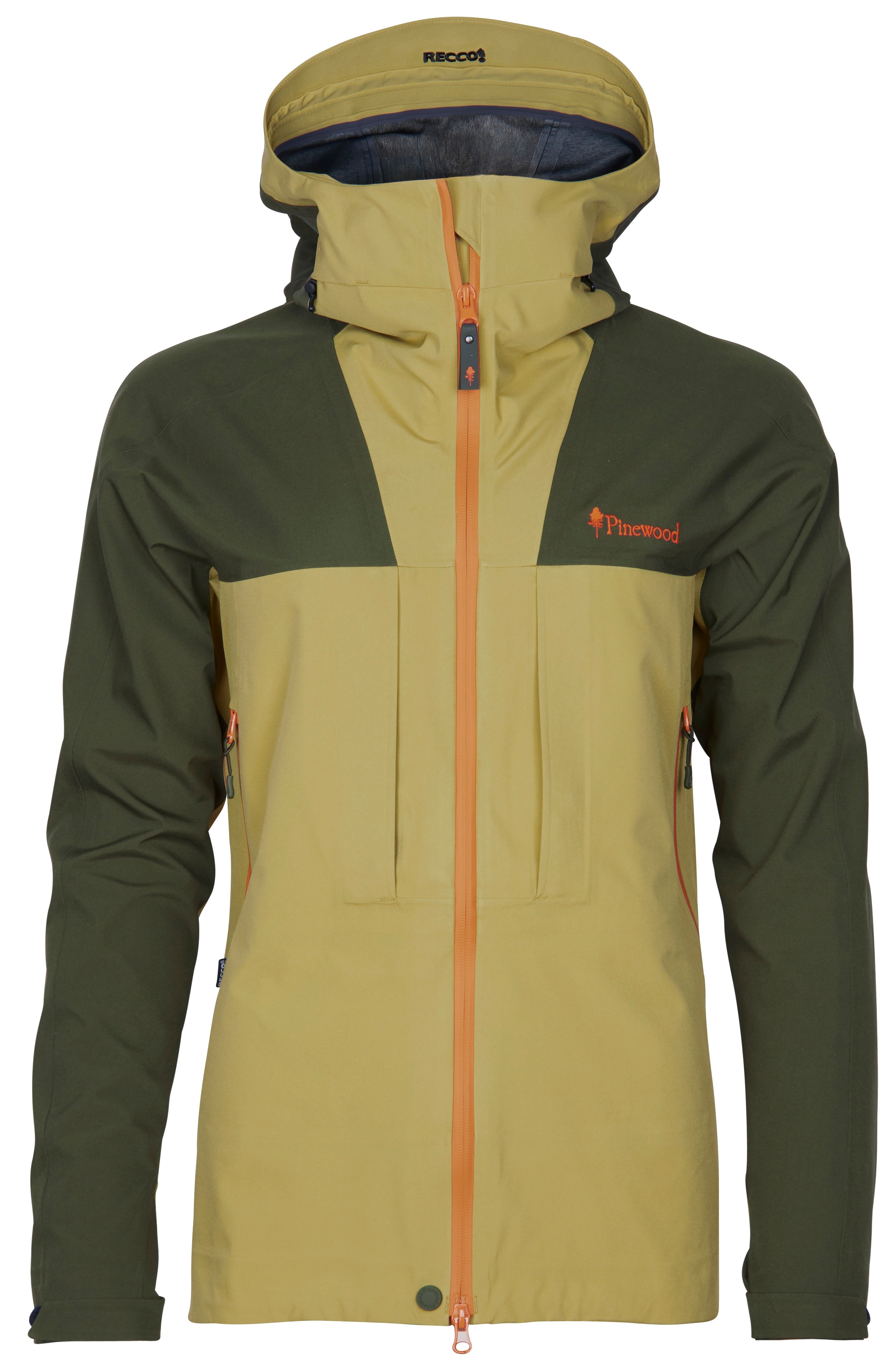 Pinewood Women’s Abisko Trekking 3-Layer Jacket Goldenhay/Mossgreen