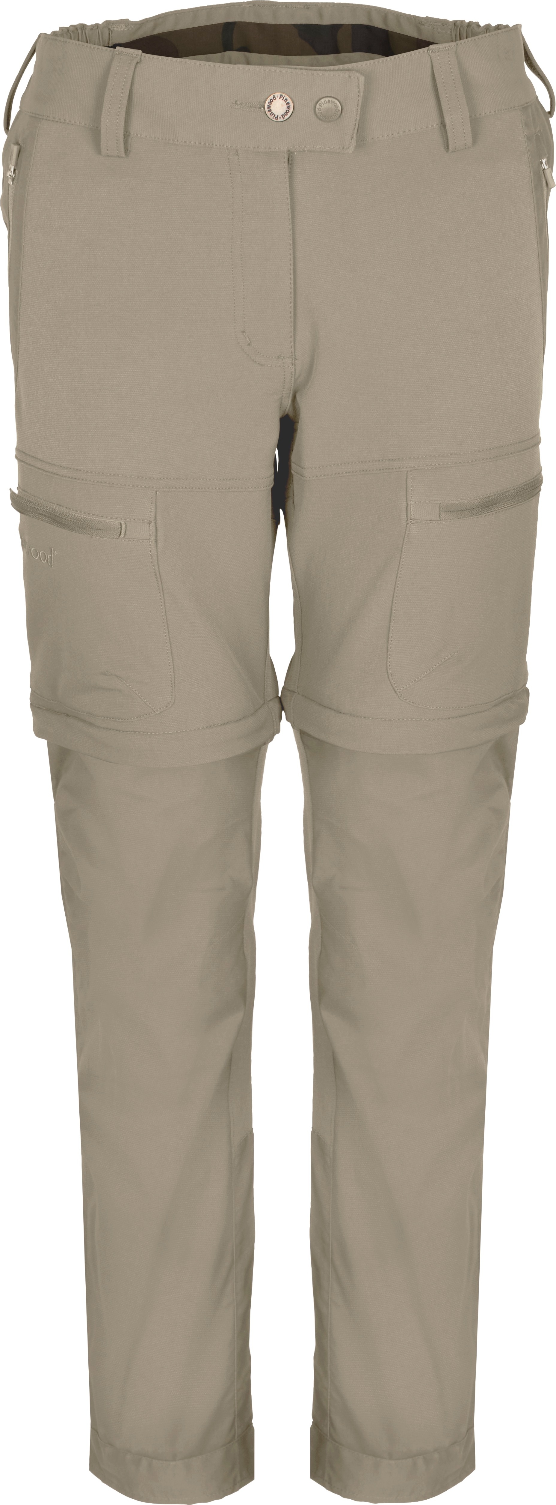 Pinewood Women’s Finnveden Hybrid Zip-Off Trousers L.Khaki