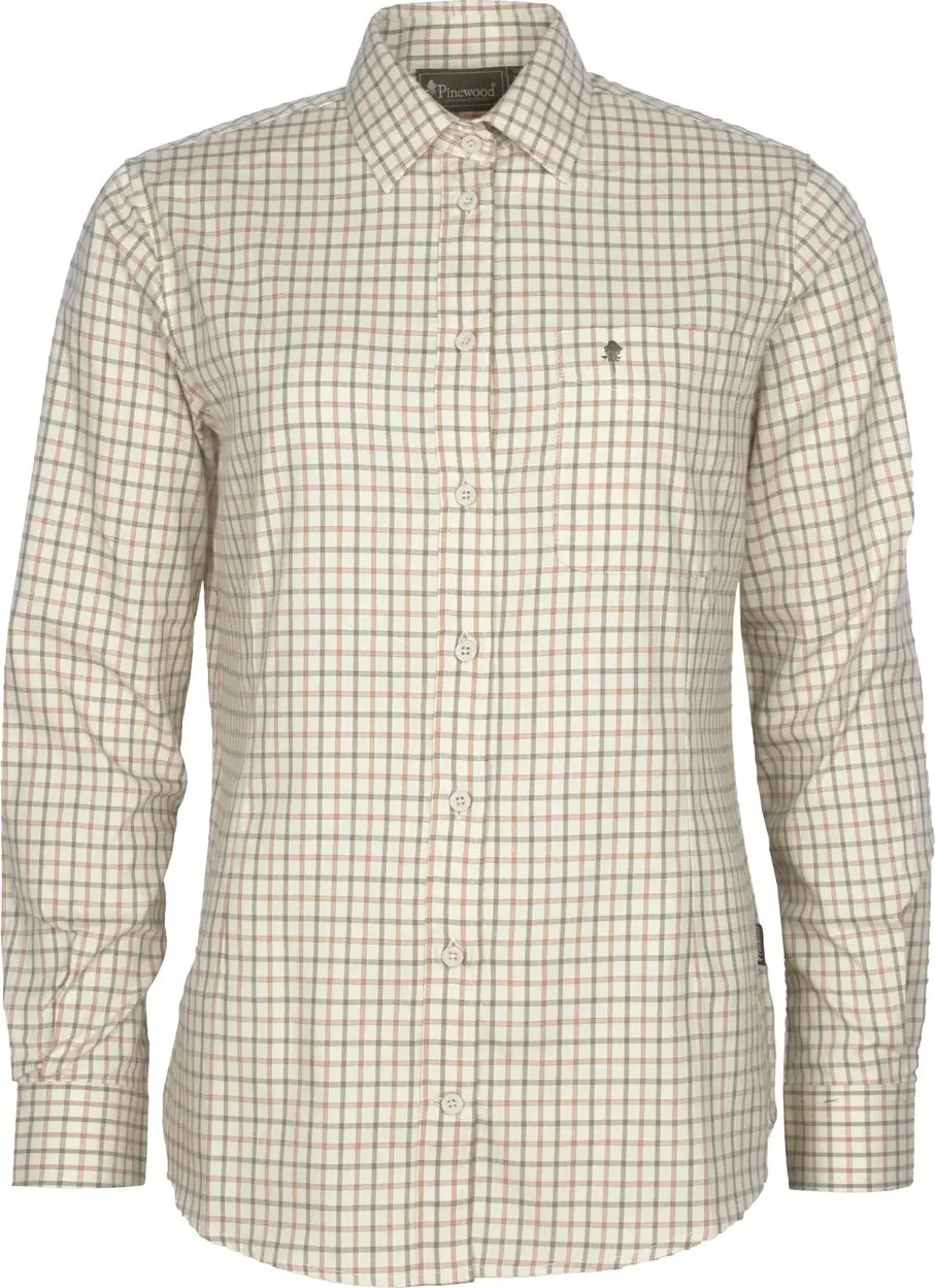 Pinewood Women’s Nydala Grouse Shirt Off White/Green