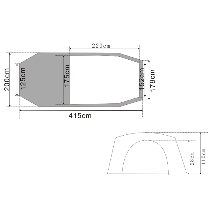 Urberg 3-person Tunnel Tent G5 Windsor Wine Urberg