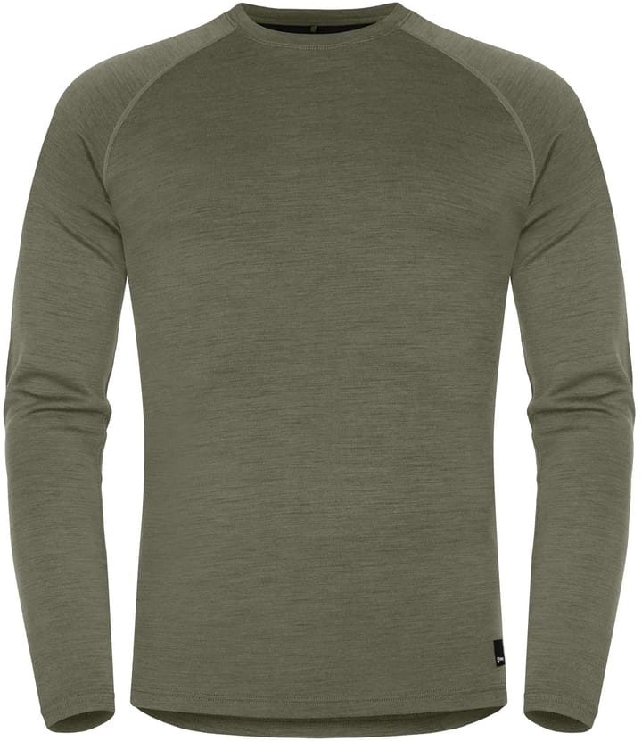 Urberg Men's Selje Merino-Bamboo Top Deep Lichen Green Urberg