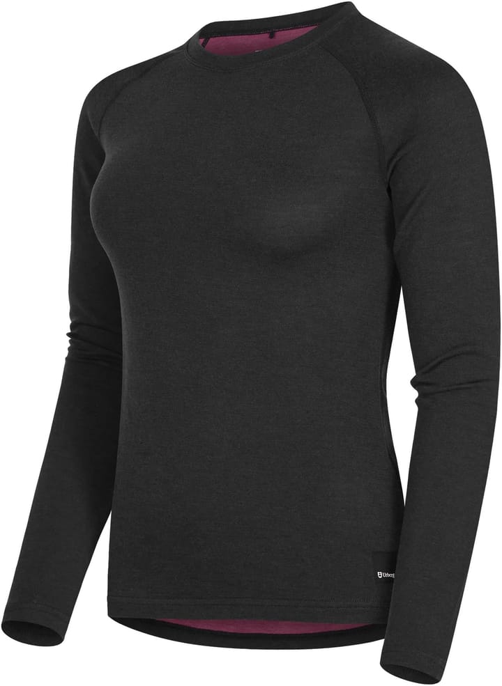 Urberg Women's Selje Merino-Bamboo Top Black/Purple Urberg