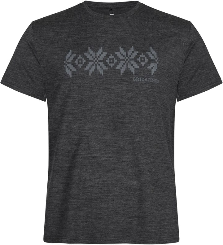 Gridarmor Men's Larsnes Merino T-Shirt Dark Grey Melange Gridarmor