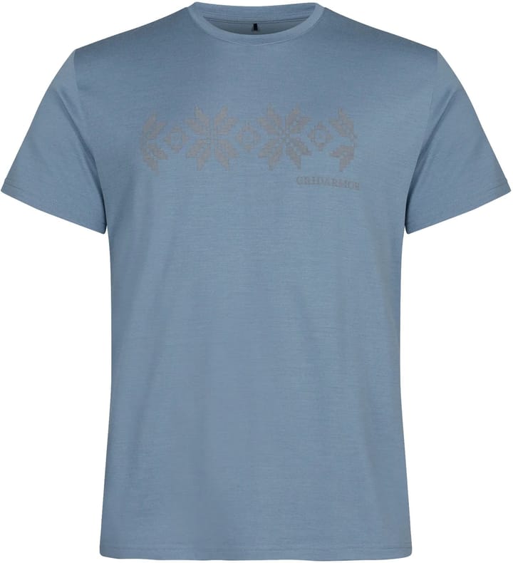 Gridarmor Men's Larsnes Merino T-Shirt Blue Shadow Gridarmor