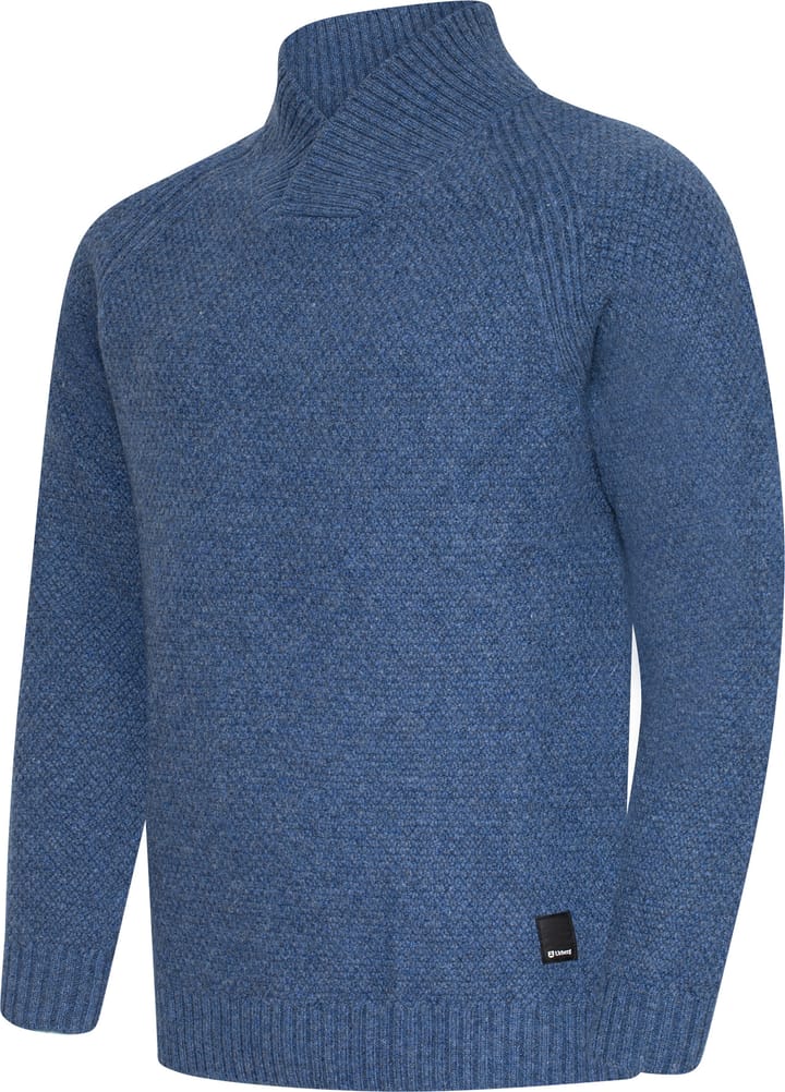 Urberg Moss Knit Sweater Men Blue Melange Urberg