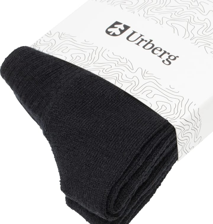 Urberg Unisex Merino Wool Ribb Sock 2p Black Beauty Urberg