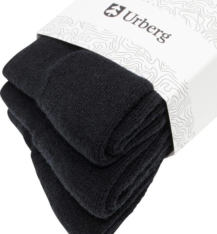 Urberg Thicker Every Day Merino Wool Sock 3p Adult Black Beauty Urberg