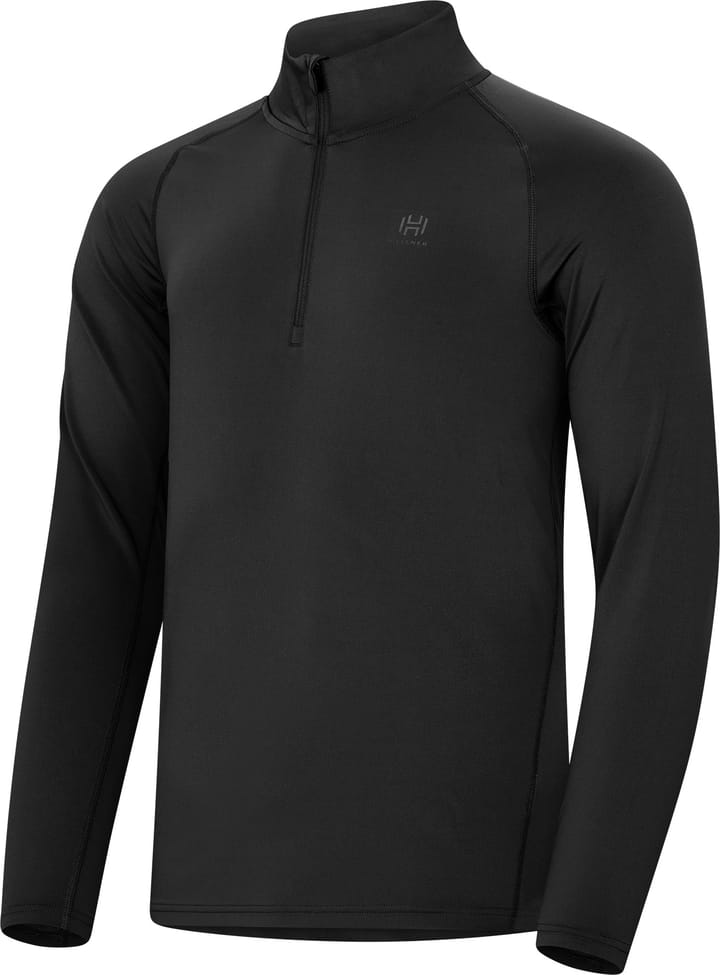 Hellner Core Running Halfzip Ls Tee Men Black Beauty Hellner