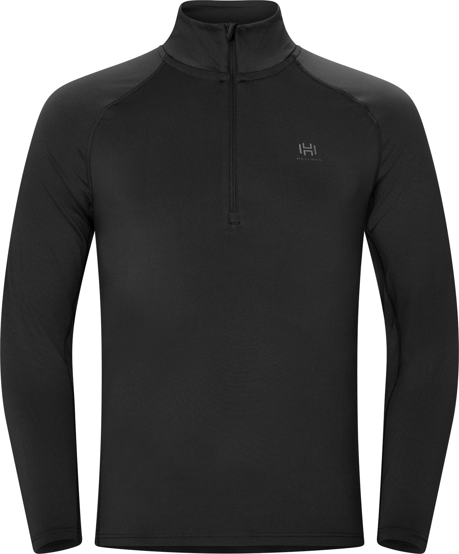 Hellner Core Running Halfzip Ls Tee Men Black Beauty