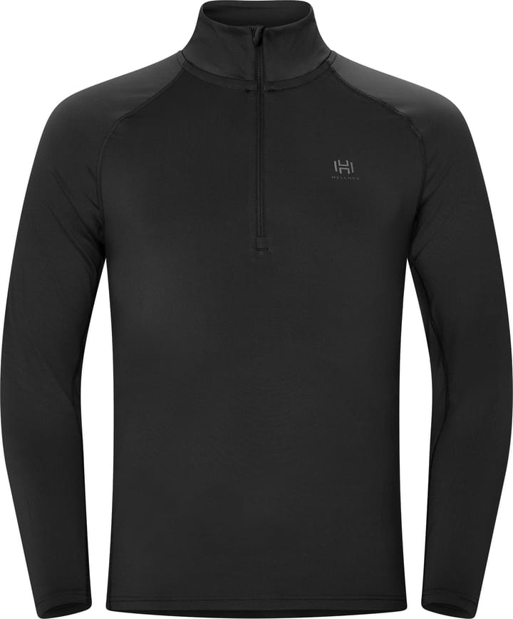 Hellner Core Running Halfzip Ls Tee Men Black Beauty Hellner